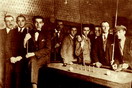 Jugadores de billar en el Caf Hadik, aos 1910